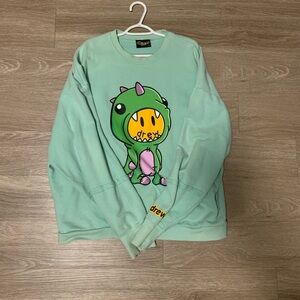 Drew House green crew neck (L)